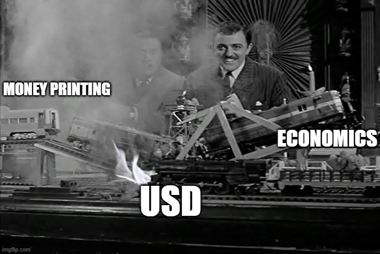 The US Dollar is Doomed | MONEY PRINTING; ECONOMICS; USD | image tagged in federal reserve,us dollar | made w/ Imgflip meme maker