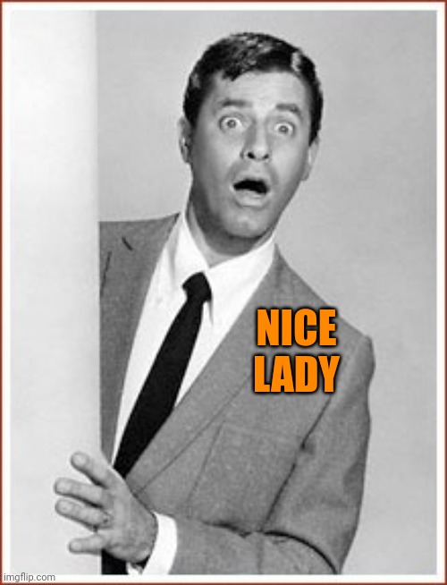Jerry Lewis | NICE LADY | image tagged in jerry lewis | made w/ Imgflip meme maker