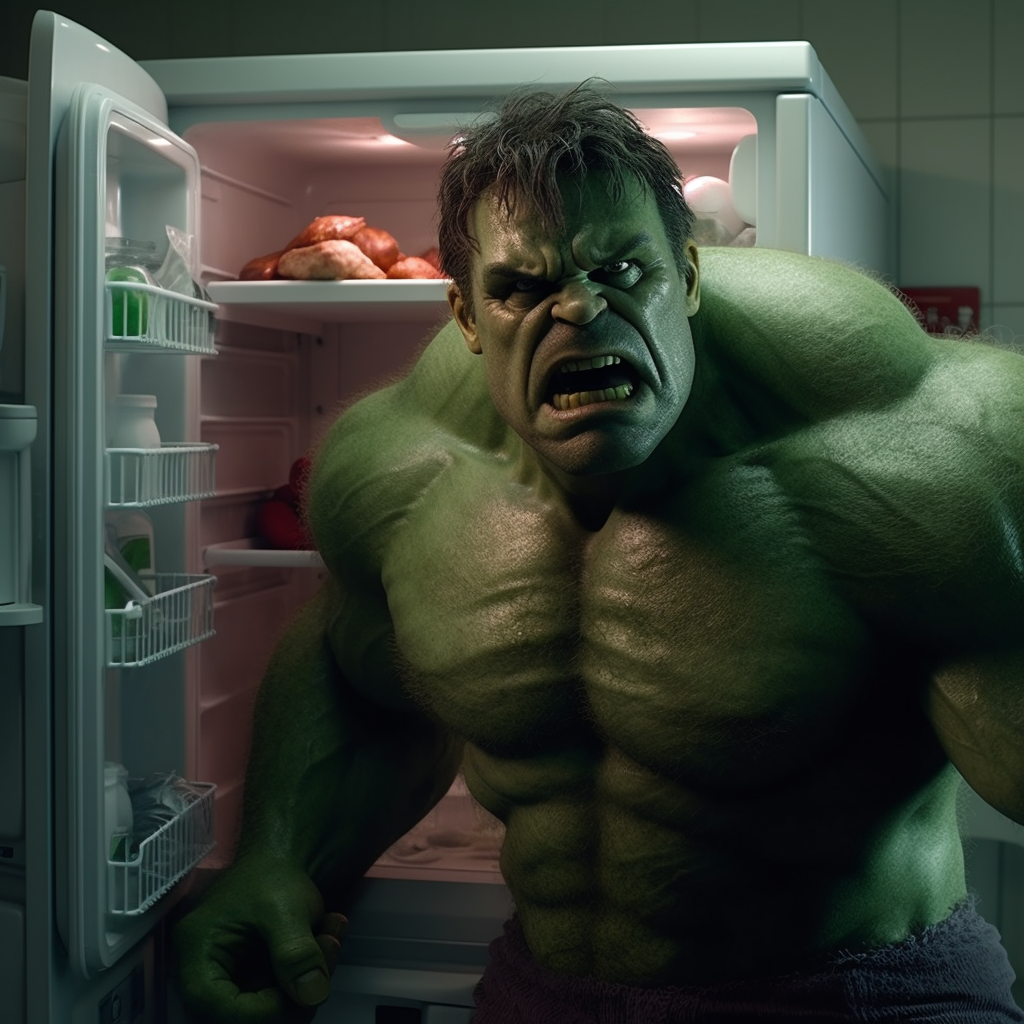 Hulk angry fridge Blank Meme Template