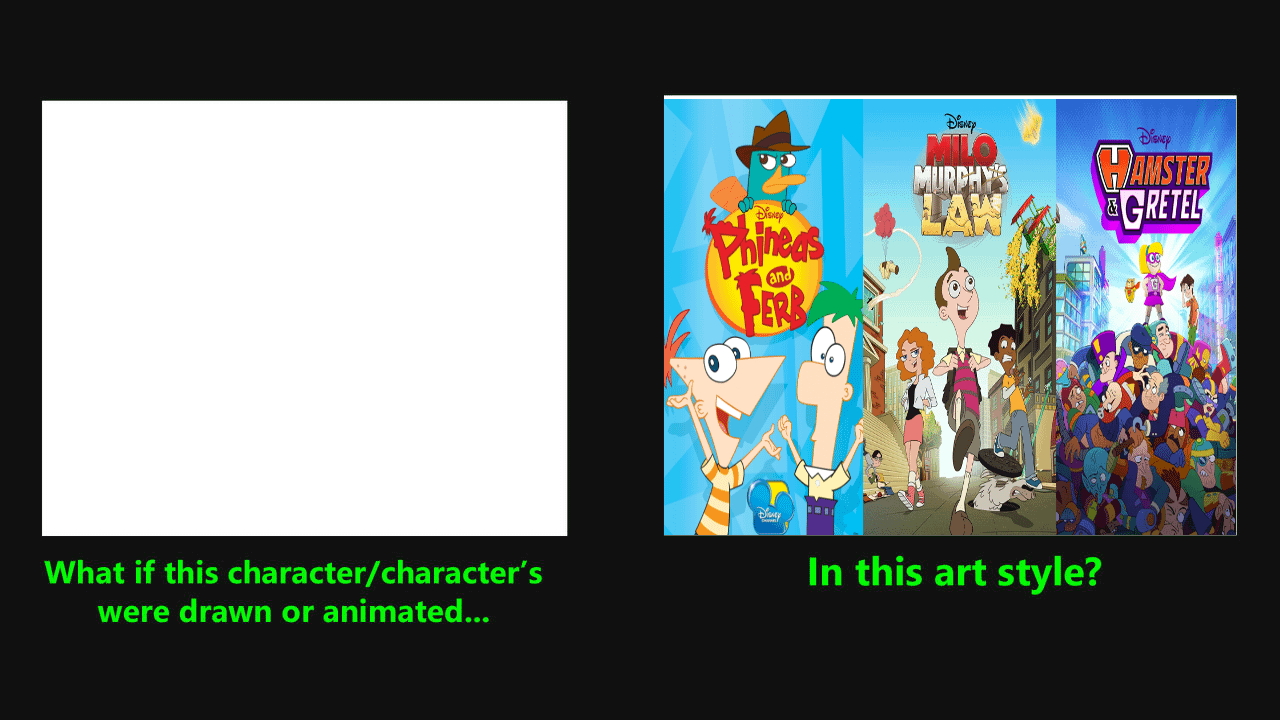 High Quality What if Character Drawn in Dan Povenmire Style Blank Meme Template