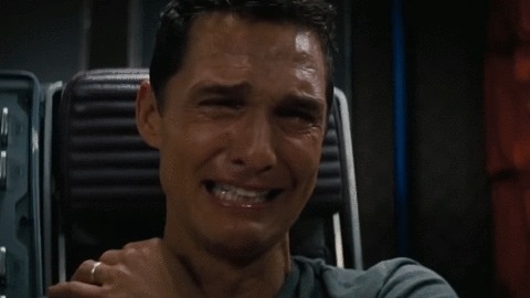 gif Matthew McConaughey crying Blank Meme Template