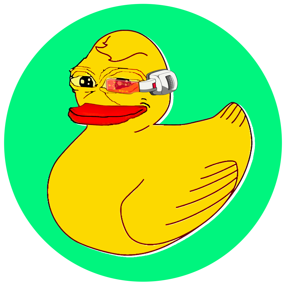 High Quality Duck coin Blank Meme Template