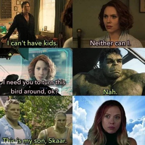 Can't Have Kids Eh? | image tagged in hulk | made w/ Imgflip meme maker