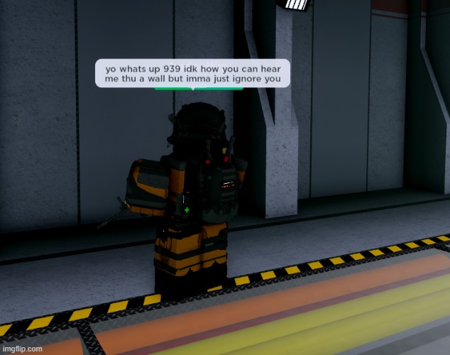 I heard one of them talking to me through a wall while I was patrolling in Containment Zone X | image tagged in scp,roblox | made w/ Imgflip meme maker