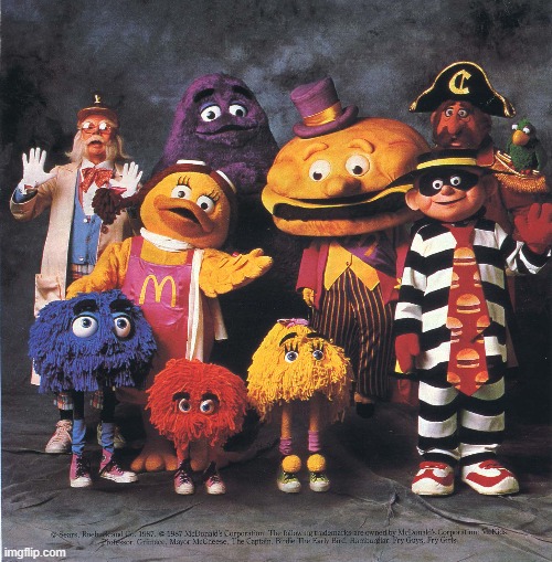 McDonald Characters | image tagged in mcdonalds | made w/ Imgflip meme maker