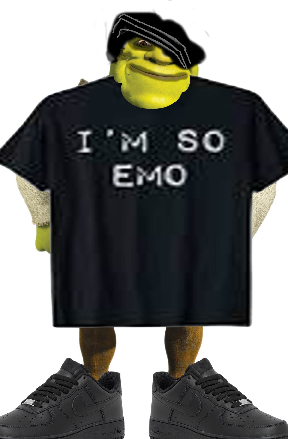 Emo Shrek Blank Meme Template