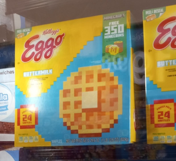 High Quality Eggo Minecraft waffles Blank Meme Template