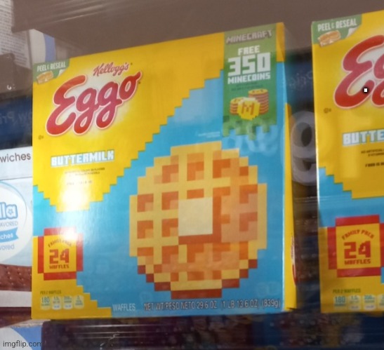 Eggo Minecraft waffles | . | image tagged in eggo minecraft waffles | made w/ Imgflip meme maker