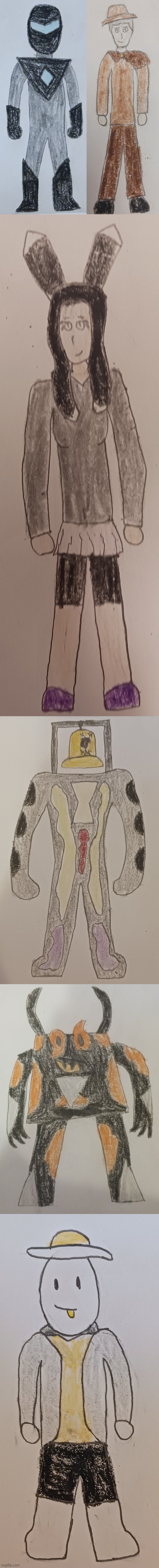 I drew the Collector, Traveler, Sylcmori, Beldum, Shadronia, and Eggy | made w/ Imgflip meme maker