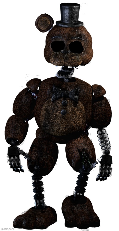i made ignited freddy creepier | image tagged in fnaf,the joy of creation,tjoc | made w/ Imgflip meme maker