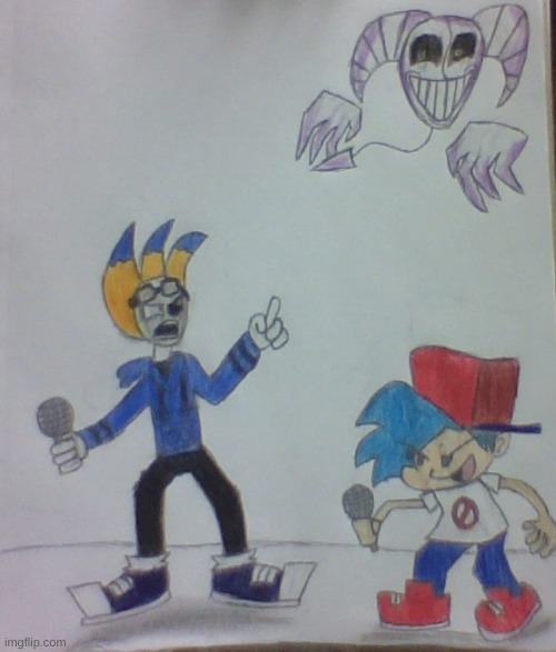 Chaotic Endeavors Concept | image tagged in fnf,sonic exe,drawing | made w/ Imgflip meme maker