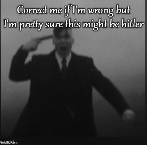Correct me if I'm wrong but I'm pretty sure this might be hitler | made w/ Imgflip meme maker