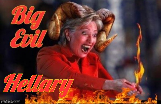 High Quality Hillary Devil Hellory Blank Meme Template