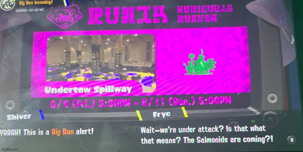 We are under attack!!! Again!!! | image tagged in splatoon | made w/ Imgflip meme maker