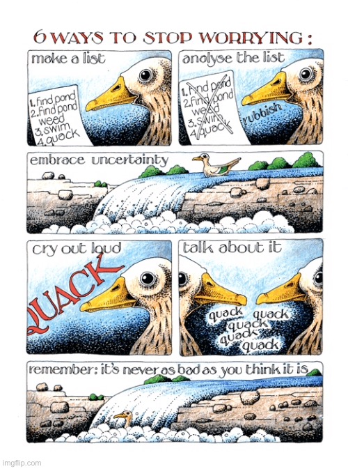 Quack Quack | image tagged in stop worrying,talk about it,not as you think,comics | made w/ Imgflip meme maker