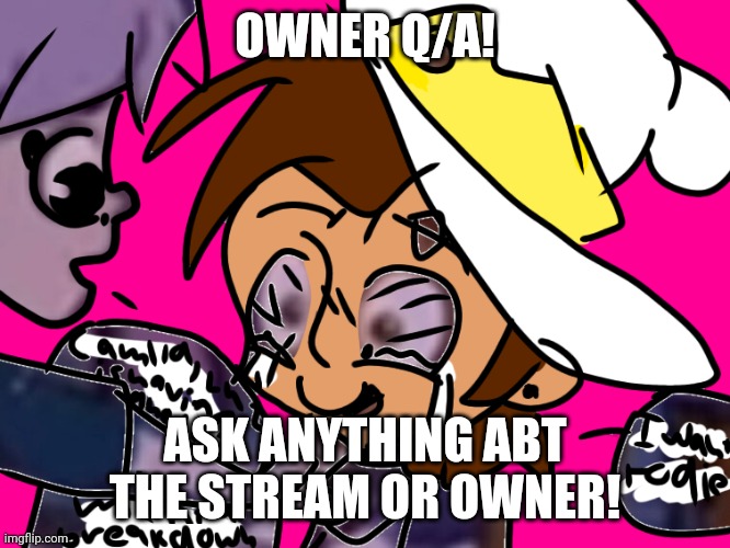 Don't ask for a face rev or voice rev tho (and titan no deadname reveal) | OWNER Q/A! ASK ANYTHING ABT THE STREAM OR OWNER! | made w/ Imgflip meme maker