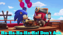 knuckles dont ask Blank Meme Template