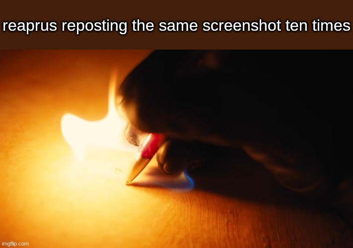 reaprus reposting the same screenshot ten times | made w/ Imgflip meme maker