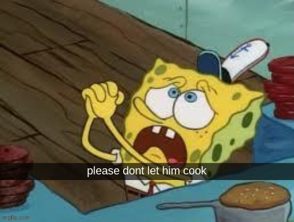 please dont let him cook | image tagged in please dont let him cook | made w/ Imgflip meme maker