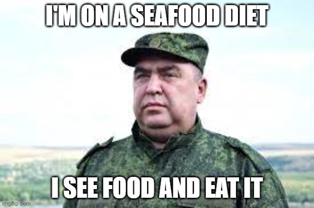 Captain Hippo | I'M ON A SEAFOOD DIET; I SEE FOOD AND EAT IT | image tagged in captain hippo | made w/ Imgflip meme maker