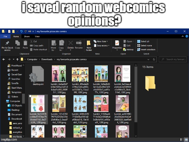 and no, desktop.ini is not a webcomic | i saved random webcomics 
opinions? | made w/ Imgflip meme maker
