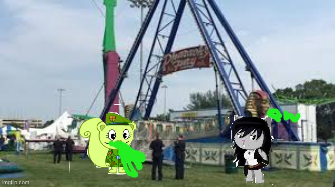 Patty pukes after the ride | image tagged in pharaoh fury | made w/ Imgflip meme maker