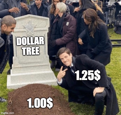 Grant Gustin over grave | DOLLAR TREE; 1.25$; 1.00$ | image tagged in grant gustin over grave | made w/ Imgflip meme maker