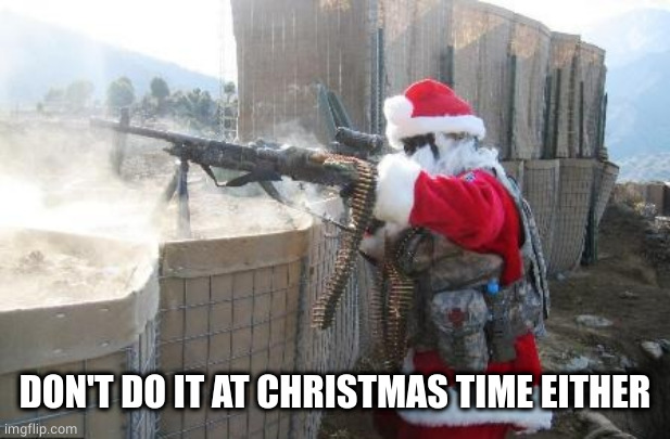 Hohoho Meme | DON'T DO IT AT CHRISTMAS TIME EITHER | image tagged in memes,hohoho | made w/ Imgflip meme maker