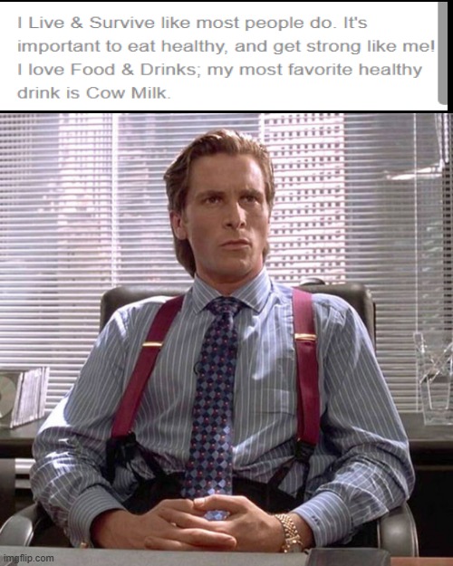 This kid has the chad mindset | image tagged in american psycho - sigma male desk | made w/ Imgflip meme maker