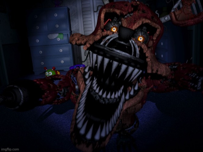 Nightmare Foxy | image tagged in nightmare foxy | made w/ Imgflip meme maker