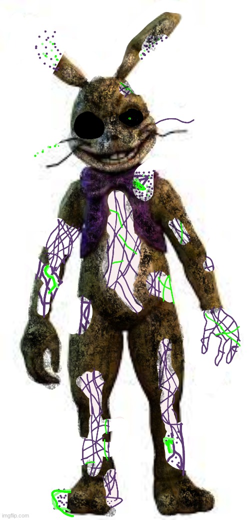 updated ignited glitchtrap | image tagged in fnaf,glitchtrap | made w/ Imgflip meme maker