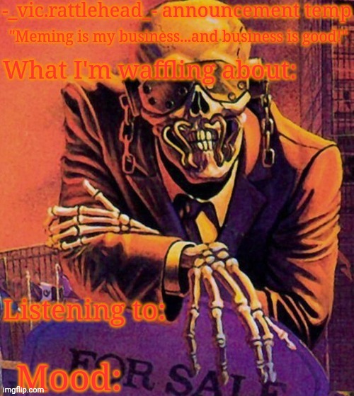 I made an announcement template. How's it looking? | made w/ Imgflip meme maker