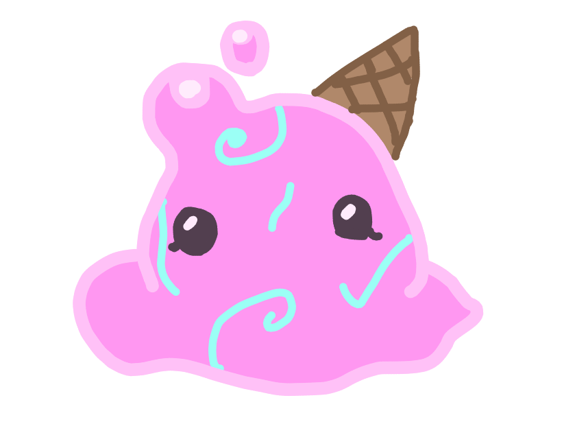 ice cream the puddle slime Blank Meme Template