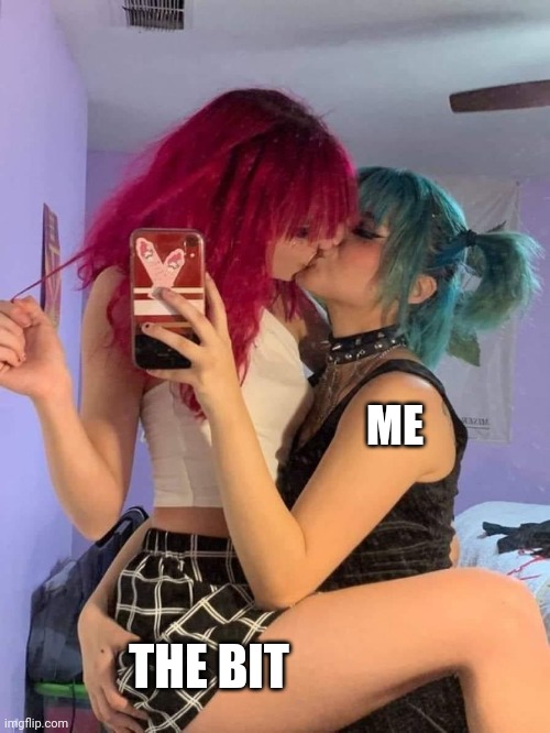 This template made me so horny | ME; THE BIT | image tagged in this template made me so horny | made w/ Imgflip meme maker
