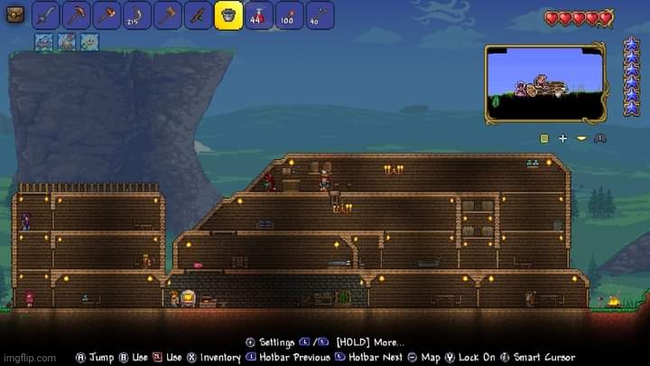 My Terraria Drunk World seed house | image tagged in terraria,gaming,nintendo switch,screenshot | made w/ Imgflip meme maker
