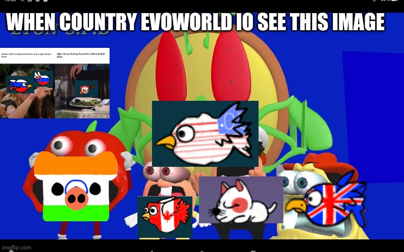 Country Evoworld io part 6 | WHEN COUNTRY EVOWORLD IO SEE THIS IMAGE | image tagged in pizza tower screaming,country | made w/ Imgflip meme maker