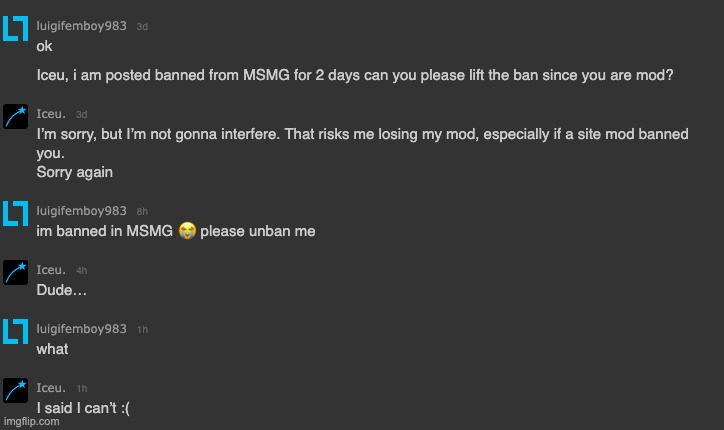 proof Iceu dickrides the site mids | made w/ Imgflip meme maker
