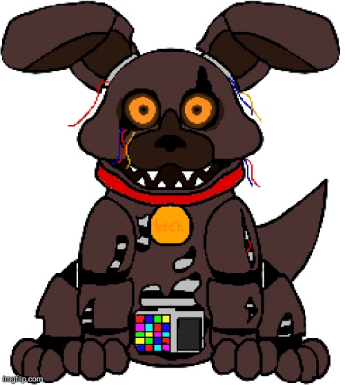 Damn, this is the best animatronic I've ever drawn, honestly. | image tagged in five nights at freddy's,fetch | made w/ Imgflip meme maker