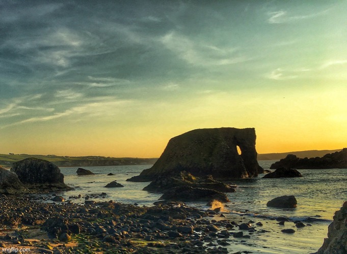 Elephant Rock | image tagged in elephant rock,north antrim coast,game of thrones,filmed here | made w/ Imgflip meme maker