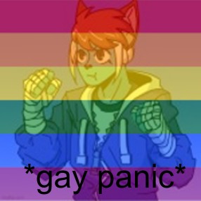 Evan gay panic Blank Meme Template