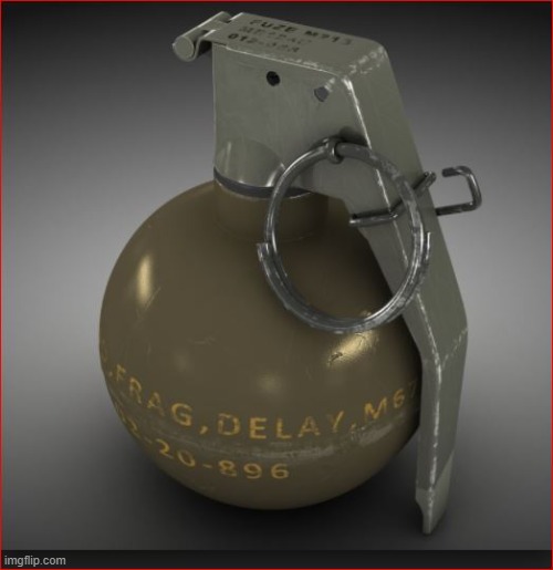Hand Grenade | image tagged in hand grenade | made w/ Imgflip meme maker
