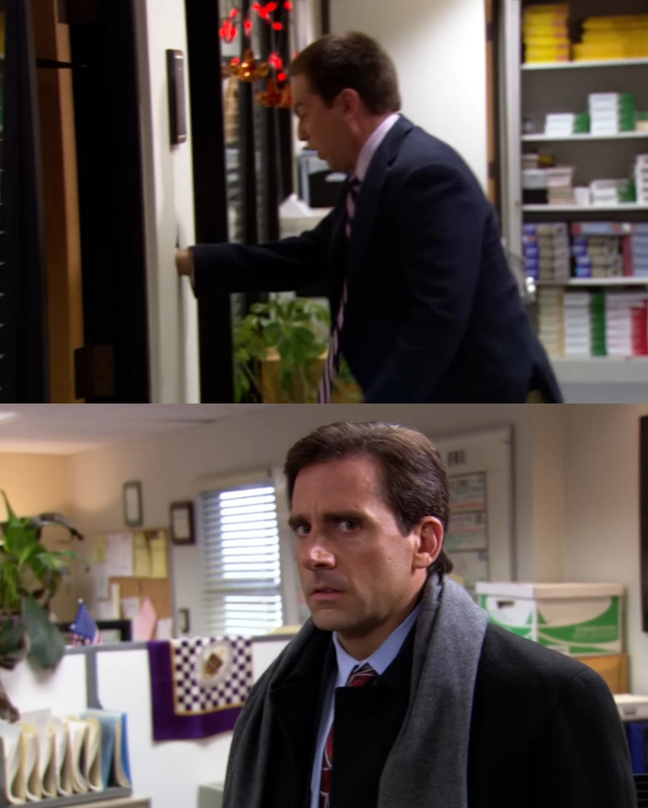 High Quality Concerned Michael Scott Blank Meme Template