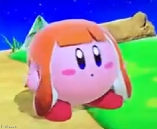 Inkling Kirby | image tagged in inkling kirby | made w/ Imgflip meme maker