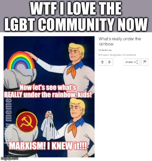 Real | WTF I LOVE THE LGBT COMMUNITY NOW | made w/ Imgflip meme maker