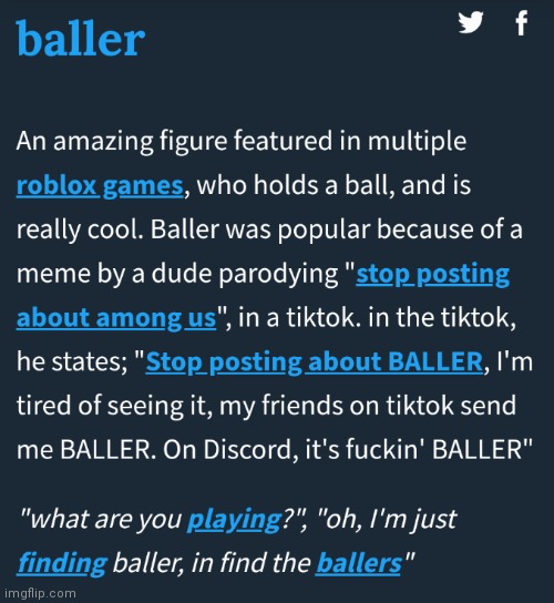 image tagged in urban dictionary,baller | made w/ Imgflip meme maker
