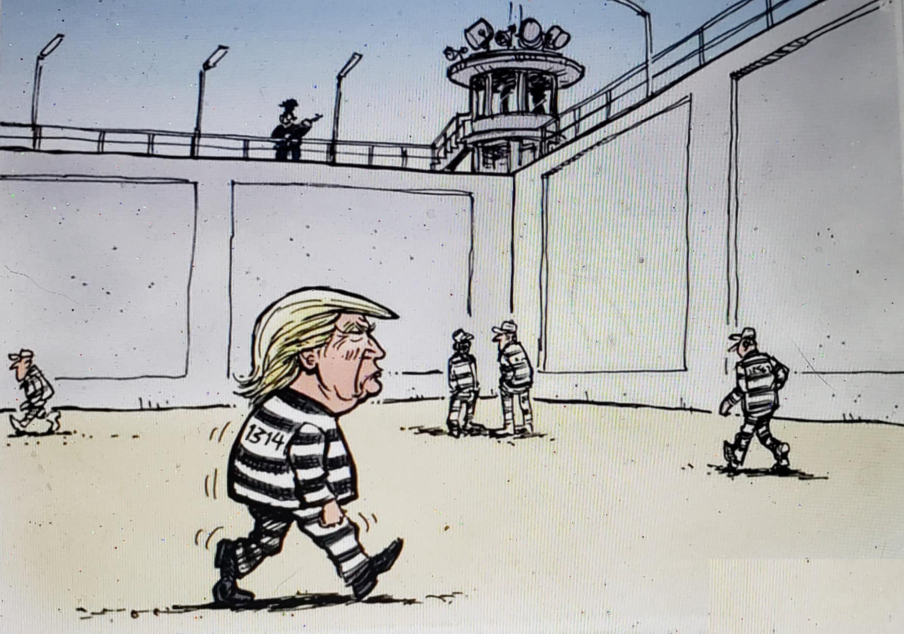 Donald Trump's next residence - jail, prison Blank Meme Template
