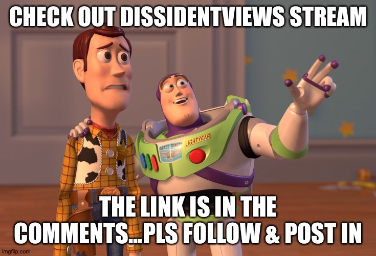 Ty | CHECK OUT DISSIDENTVIEWS STREAM; THE LINK IS IN THE COMMENTS...PLS FOLLOW & POST IN | image tagged in memes,x x everywhere | made w/ Imgflip meme maker