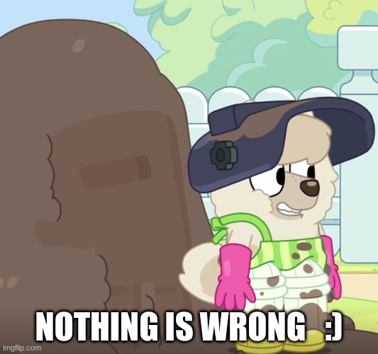 Whats wrong | NOTHING IS WRONG   :) | image tagged in whats wrong | made w/ Imgflip meme maker