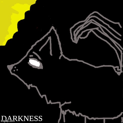 Not a furry, it's an actual wolf :] | DARKNESS | image tagged in dark sketch,wolf,darkness | made w/ Imgflip meme maker