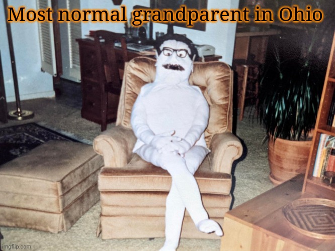 Only in ohio am i right? | Most normal grandparent in Ohio | image tagged in only in ohio,am i right,but why tho,ohio | made w/ Imgflip meme maker
